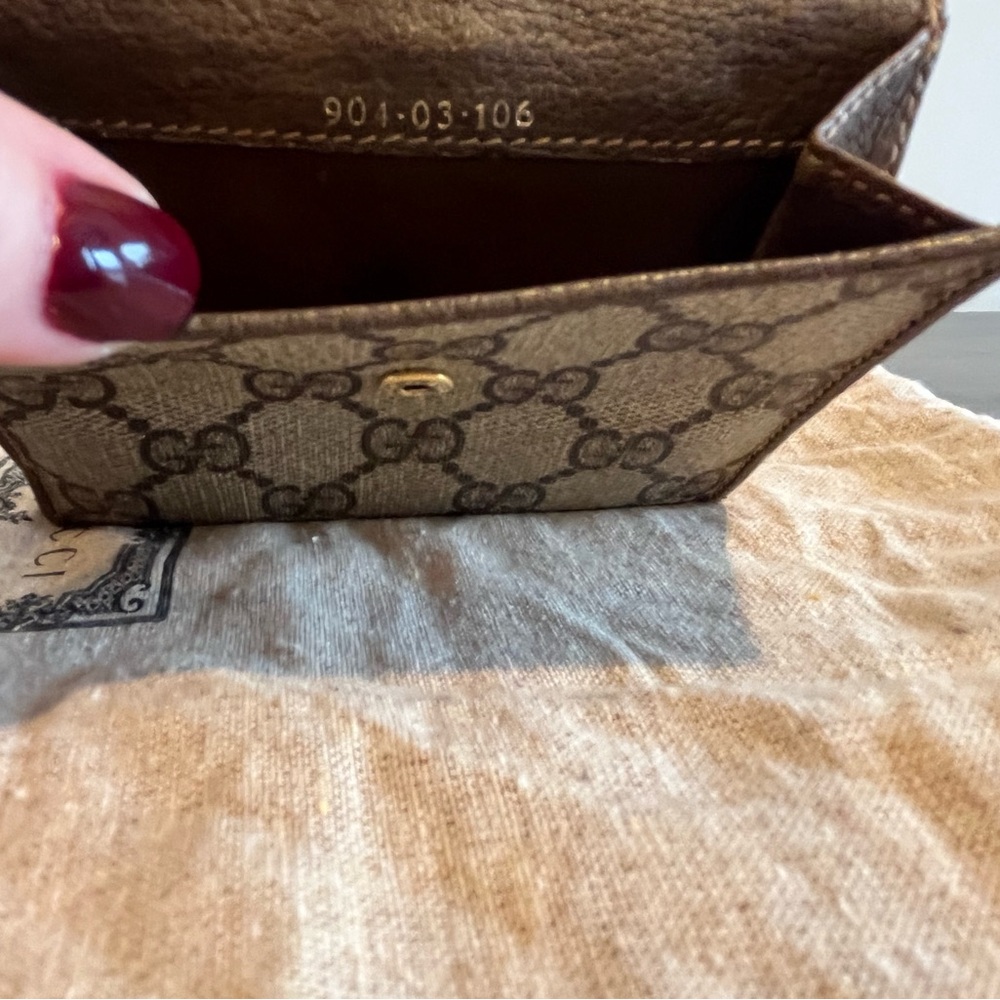 Gucci - Wallet - Vintage GG Logo Supreme Monogram Limited Edition Sherry Line - Picture 10 of 16